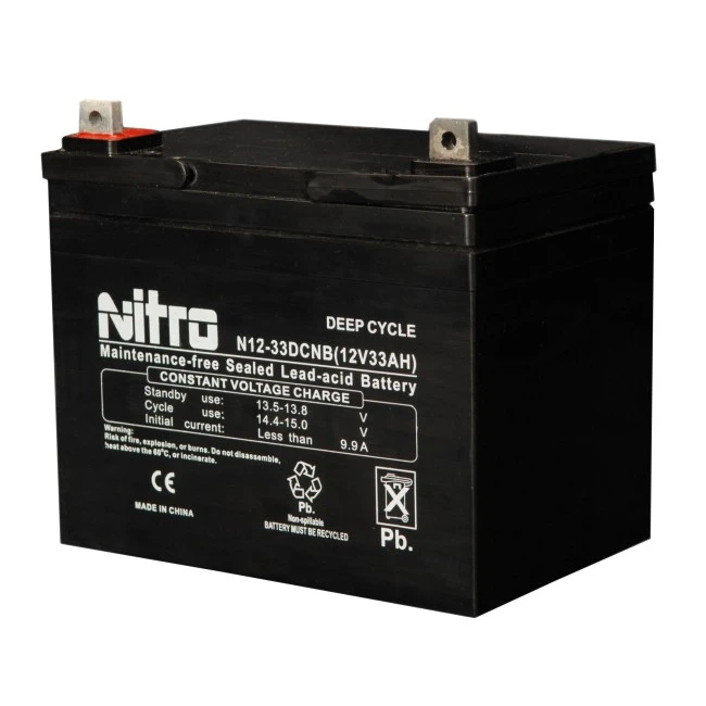 Batterie 12 volts 33 amperes pour unitée d`éclairage