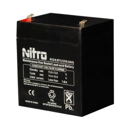 Emergency light unit battery 12 volts 5 amperes