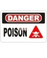 Affiche OSHA «Danger Poison» en français: langues, options, formats & matériaux variés