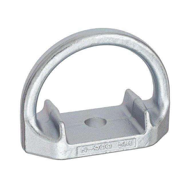 Anti rollout D-shaped anchorage made to anchor fall protection equipment, 5000 lbs  (22 KN) resistant
