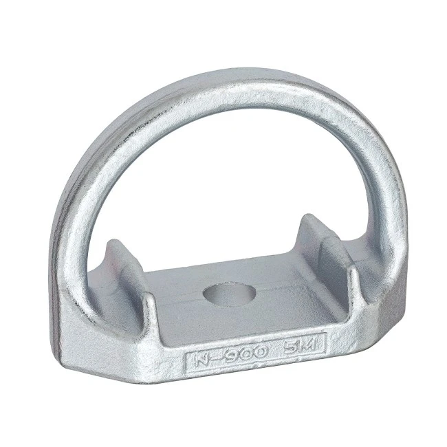 Anti rollout D-shaped anchorage made to anchor fall protection equipment, 5000 lbs  (22 KN) resistant
