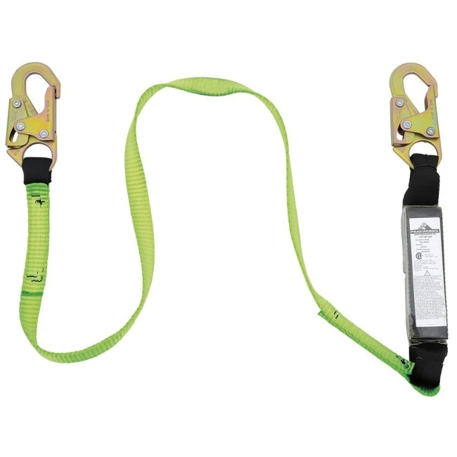 Longe de Peakworks avec absorbeur d'énergie et 2 mousquetons standard, 110-220 lb