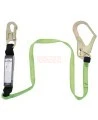 Peakworks polyester web lanyard with a Shock pack energy absorber and a rebar hook, 100-254 lb