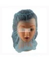 Cagoule jetable en polypropylène bleu style Balaclava, taille universelle. Vendue par paquet de 100.