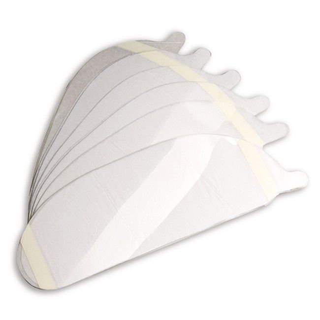 Pellicule amovible autocollante de couleur claire pour la visière d’un respirateur plein visage Allegro no RA9901. Pellicule amovible autocollante de couleur claire pour la visière d’un respirateur plein visage Allegro no RA9901.