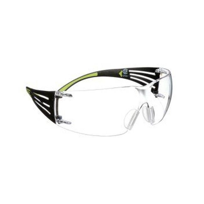 Lunette de sécurité SecureFit SF401 pour protection oculaire de  Lentille claire antibuée avec monture noir et vert