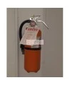Crochet mural pour extincteur portatif Pyrene de 5 lb à poudre chimique 