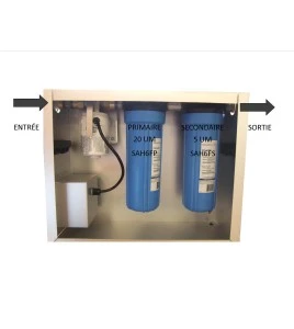 Filtre primaire pour particules de 20 µm et +. Conçu pour pompe de filtration de douche de décontamination d'amiante TeleShower