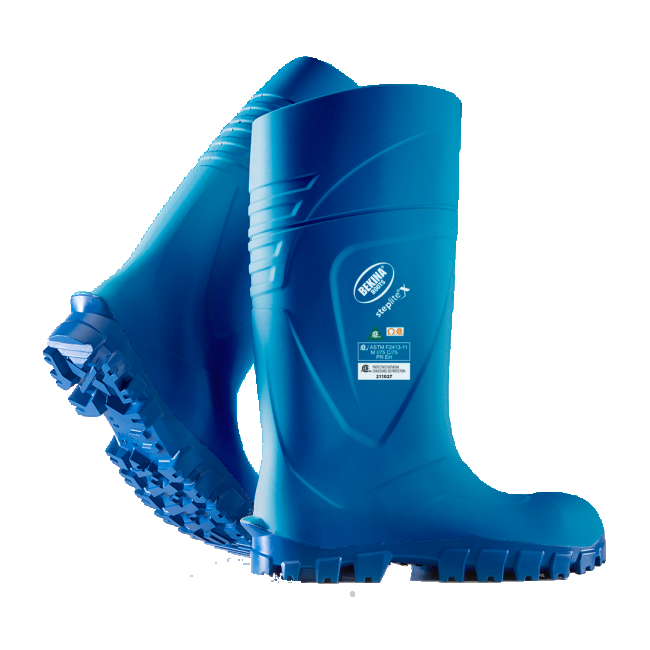 Bekina StepliteX waterproof green polyurethane boots with steel toe caps and steel soles, CSA Z195 compliant. Bekina StepliteX waterproof green polyurethane boots with steel toe caps and steel soles, CSA Z195 compliant.