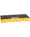 Drum accumulation center for spill control, fits 2 drums, capacity 24 US gallons (91 liters).
