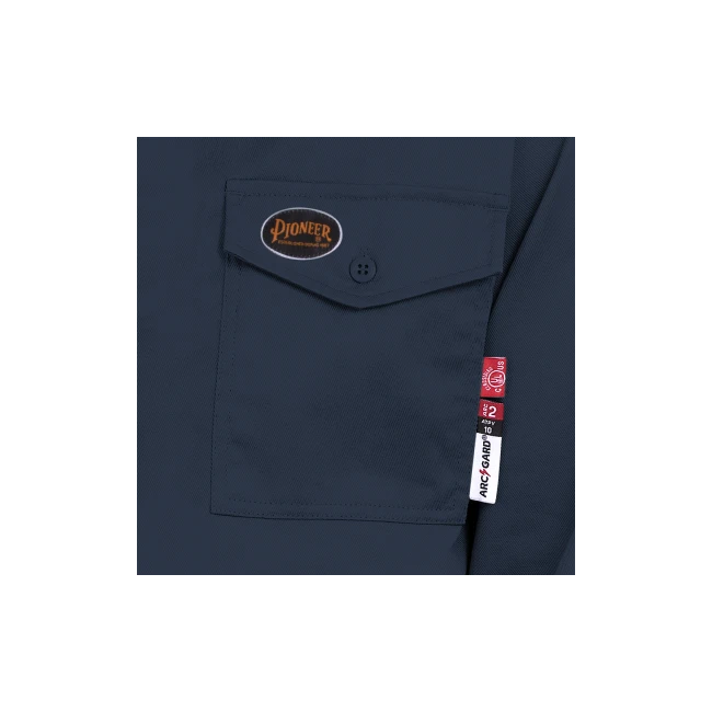 Chemise de sécurité bleu marin 7 oz ignifuge FR-TECH, Pioneer V2540440, modèle 7742, vendue à l'unité Chemise de sécurité bleu marin 7 oz ignifuge FR-TECH, Pioneer V2540440, modèle 7742, vendue à l'unité