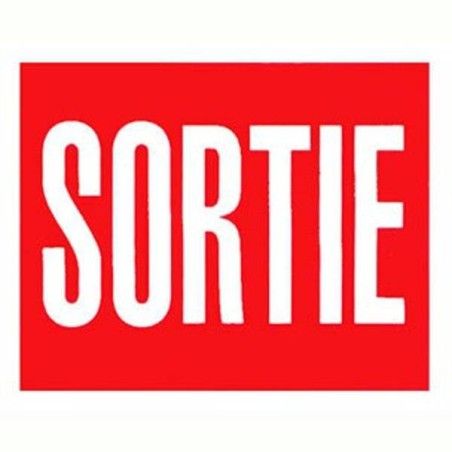 French self-adhesive vinyl "Exit" emergency and fire safety sign