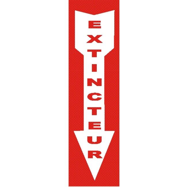 Affiche d’urgence et d’incendie «Extincteur» en divers formats, matériaux, langues & éléments optionnels