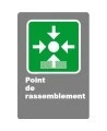 French laminated CSA "Rally Point" sign in various sizes, shapes, materials & languages + options