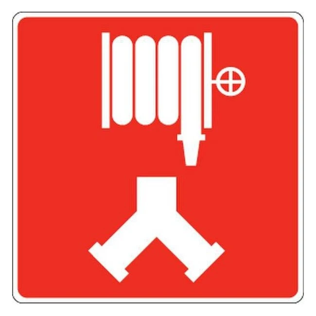 Aluminium sign for fire department standpipe or dry riser connection (Siamese) Aluminium sign for fire department standpipe or dry riser connection (Siamese)