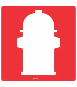 Aluminium sign for fountain bollard 