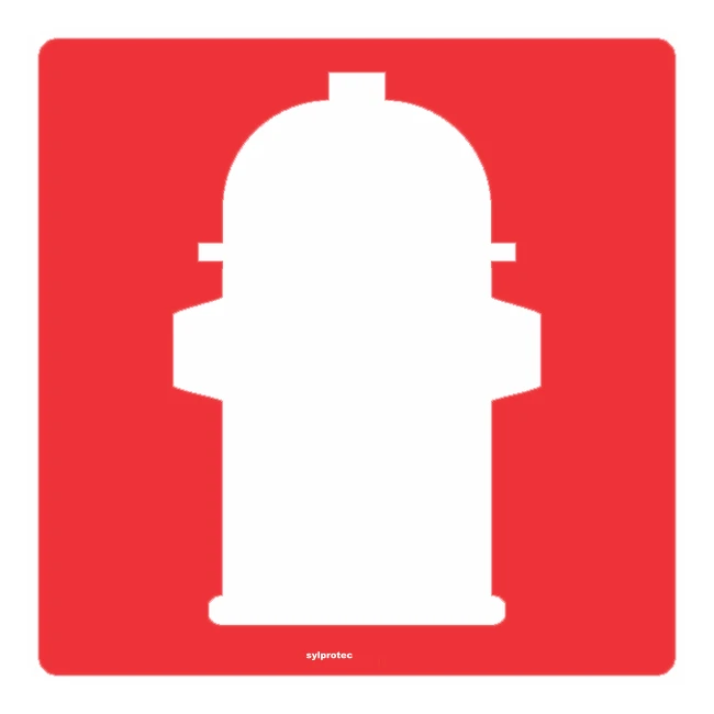 Aluminium sign for fountain bollard 