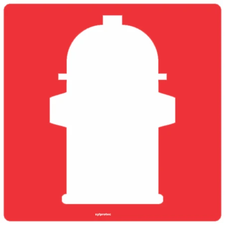 Affiche d’incendie en aluminium borne fontaine