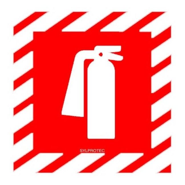 Affiche d’urgence et d’incendie «Extincteur d'incendie à l'intérieur Fire extinguisher inside» en vinyle autocollant Affiche d’urgence et d’incendie «Extincteur d'incendie à l'intérieur Fire extinguisher inside» en vinyle autocollant