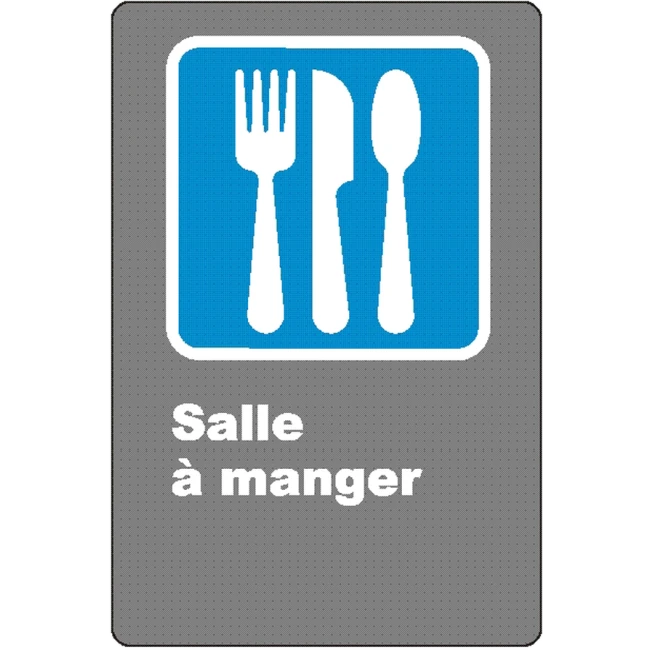 French CSA "Cafeteria" sign in various sizes, shapes, materials & languages + optional features