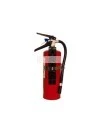 Portable fire extinguisher with powder, 5 lbs, type ABC, ULC 3A-40BC, with vehicle hook.