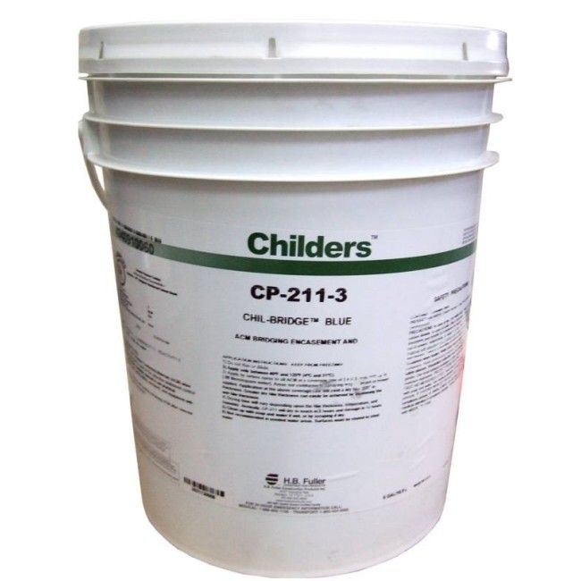 Agent d'encapsulation bleu Childers CP211, 20 L (5 gallons US). Couvre 200 pieds carrés, pour désamiantage. Agent d'encapsulation bleu Childers CP211, 20 L (5 gallons US). Couvre 200 pieds carrés, pour désamiantage.
