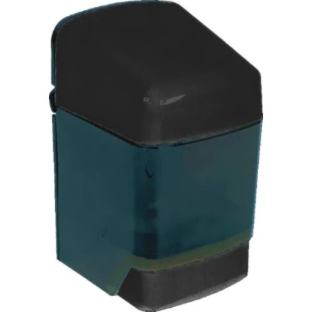 Distributeur à savon 40 oz bouton pression. Peut être vissé au mur ou collé , est facile à remplir, à utiliser, à nettoyer.