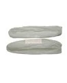 Manchette en polyéthylène de18po. blanc, bt/2000 paires