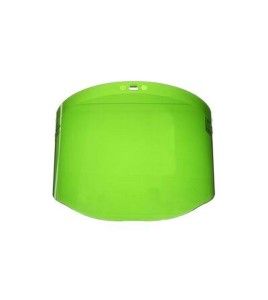 Visière pour soudeur en polycarbonate vert (IR 3.0) pour protection faciale sur mesure. Compatible avec porte-visières de 3M.