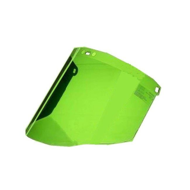 Visière pour soudeur en polycarbonate vert (IR 3.0) pour protection faciale sur mesure. Compatible avec porte-visières de 3M. Visière pour soudeur en polycarbonate vert (IR 3.0) pour protection faciale sur mesure. Compatible avec porte-visières de 3M.