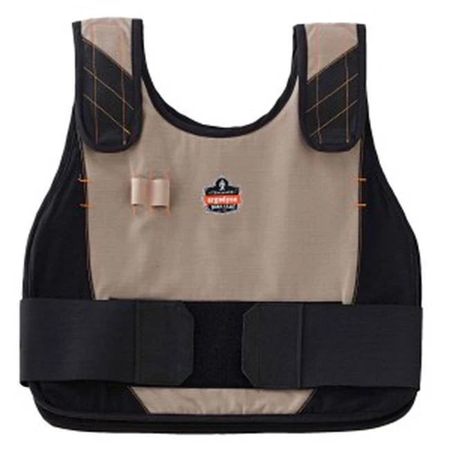 Vest change of state, for environments with intense heat. Vest change of state, for environments with intense heat.