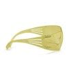 Lunette de sécurité SecureFit pour protection oculaire de 3M. Lentille ambrée antibuée pour protection de l'éclairage bleuté