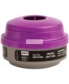 North approved organic vapours combined cartridge for half & full facepiece respirators series 5400, 7600 & 7700. Sold in pairs.
