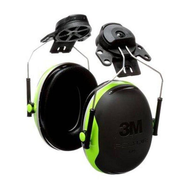 Cap attached earmuff, 25 dB. Padded wide headband, model X4P3E