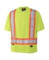 Chandail de signalisation en polyester orange CSA Z96-09, classe 2 niveau 2