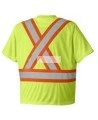 Chandail de signalisation en polyester orange CSA Z96-09, classe 2 niveau 2