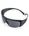 3M SF602FGAF SecureFit protective eyewear with anti-fog treated grey polycarbonate lens.