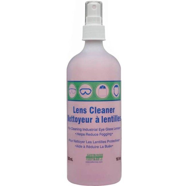 Anti-fog and anti-static lens cleaning solution, 500 ml.