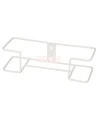 Distributeur en acrylique transparent à 2 compartiments pour boîtes de gants, pour installation murale ou sur une table.