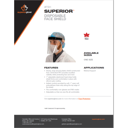 3M molded clear polycarbonate faceshield for task specific face protection. Compatible with all headgear. Headgear not included.