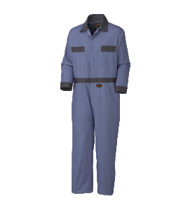 Pioneer V5133 blue cotton 8 oz work coveralls with 7 pockets