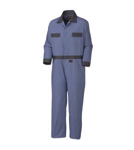 Pioneer V5133 blue cotton 8 oz work coveralls with 7 pockets