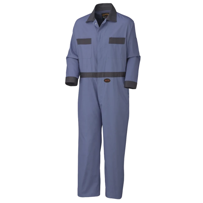 Combinaison de travail Pioneer V5133 en coton bleu 8 oz avec 7 poches