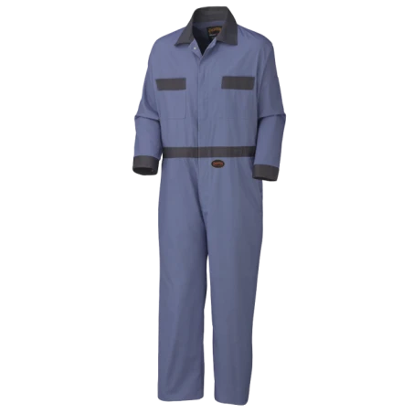Pioneer V5133 blue cotton 8 oz work coveralls with 7 pockets