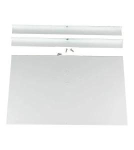 Combo LED emergency exit sign with green Running Man and 2 spotlights, steel casing, with back-up battery