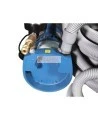 Ensemble avec boyau de 50 pi et adaptateurs pour prolonger l’entrée d’air des pompes Allegro RA9806, RA9821 et RA9832.