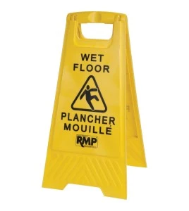 Tréteau, Attention plancher mouillé, 25 po de haut.