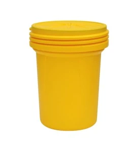 Medium universal spill kit for non-corrosive fluids, 30 US gallons (114 L), overpacked in drum with screw lid.
