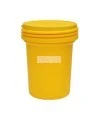 Medium universal spill kit for non-corrosive fluids, 30 US gallons (114 L), overpacked in drum with screw lid.