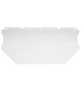 Visière en polycarbonate transparent pour une protection faciale sur mesure. Compatible avec tous les porte-visières de 3M.